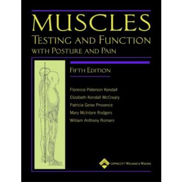 Muscles: Testing and Function, with Posture and Pain, 5ed.  Kendall Florence P.; Kendall McCreary Elizabeth; Provance Patricia G.; Rodgers Mary; Romani William  LIPPINCOTT Williams and Wilkins  9781451104318
