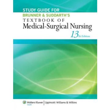 Study Guide for Brunner & Suddarth's Textbook of Medical-Surgical Nursing, 13ed.  Hinkle Janice L.; Cheever Kerry H.  LIPPINCOTT Williams and Wilkins  9781451146684