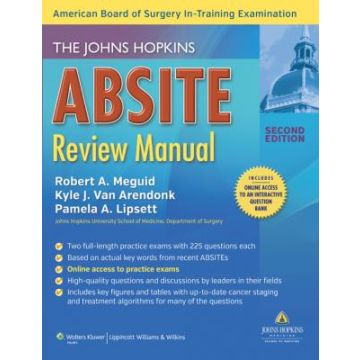 The Johns Hopkins ABSITE Review Manual, 2ed.  Meguid Robert A.; Van Arendonk Kyle; Lipsett Pamela A.  LIPPINCOTT Williams and Wilkins  9781451173321