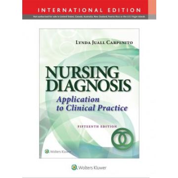 Nursing Diagnosis, 15ed. International edition  Carpenito Lynda Juall  LIPPINCOTT Williams and Wilkins  9781496344946