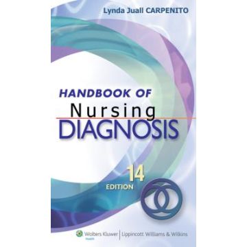 Handbook of Nursing Diagnosis, 14ed.  Carpenito Lynda Juall  LIPPINCOTT Williams and Wilkins  9781608311101