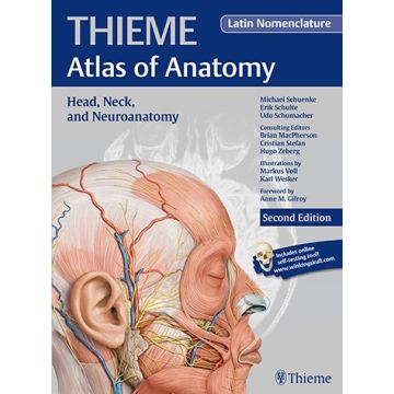 Head, Neck, and Neuroanatomy (THIEME Atlas of Anatomy), Latin nomenclature, 2/ed.  Schuenke Michael; Schulte Erik; Schumacher Udo; Lamperti Edward D.; Voll Markus  Thieme Medical Publishers  9781626231696