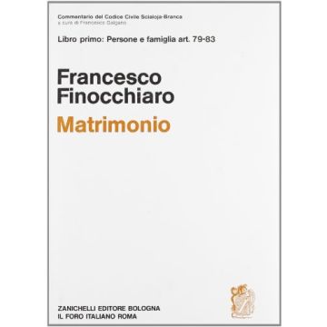 Commentario Al Codice Civile. Matrimonio (artt. 79-83 Del Cod. Civ.)