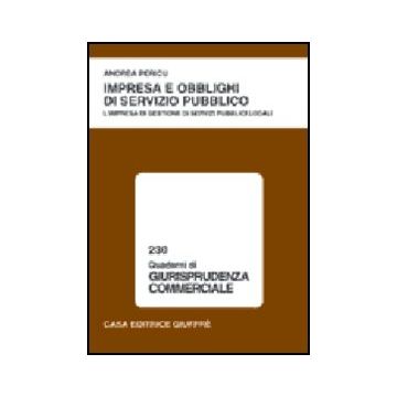 Impresa E Obblighi Di Servizio Pubblico. L'impresa Di Gestione Di Servizi  Pubblici Locali - Pericu Andrea - Giuffre' - 9788814088377