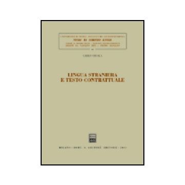 Lingua Straniera E Testo Contrattuale - Cicala Carlo - Giuffre' - 9788814107108