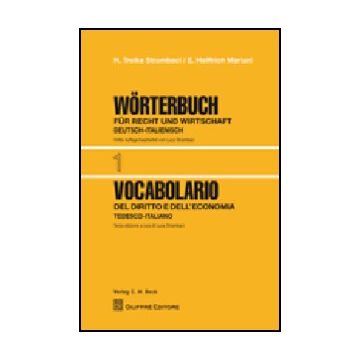 Vocabolario Del Diritto E Dell'economia Tedesco-italiano