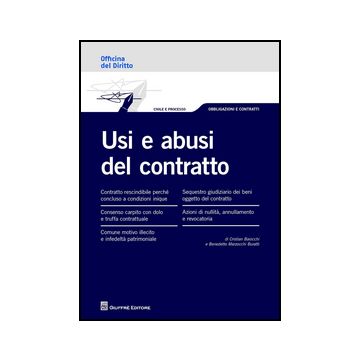 Usi E Abusi Del Contratto - Marzocchi Buratti Benedetto; Baiocchi Cristian - Giuffre' - 9788814188671