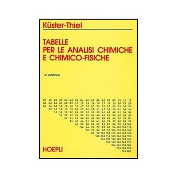 Tabelle Per Le Analisi Chimiche E Chimico-fisiche 14/ed.