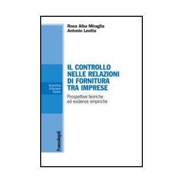 Il Controllo Nelle Relazioni Di Fornitura Tra Imprese. Prospettive Teoriche Ed Evid Evidenze Empiriche  - Miraglia Rosa A.; Leotta Antonio - Franco Angeli - 9788820416287