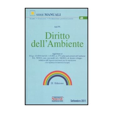 Diritto Dell'ambiente -  - Simone - 9788824430425