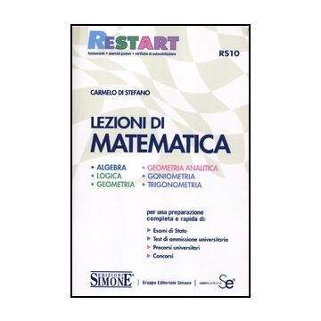 Lezioni Di Matematica - Di Stefano Carmelo - Simone - 9788824433457