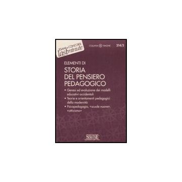 Elementi Di Storia Del Pensiero Pedagogico -  - Simone - 9788824462518