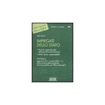 Impiegati Dello Stato - Niccoli Aldo - Simone - 9788824464291