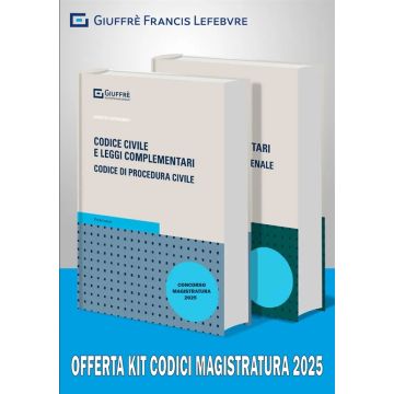 KIT 2 Concorso Magistratura 2025: Codice Civile + Codice Penale + Addende in Omaggio (quando disponibili) [Roberto Giovagnoli, Chieppa, D'andria - Giuffrè]