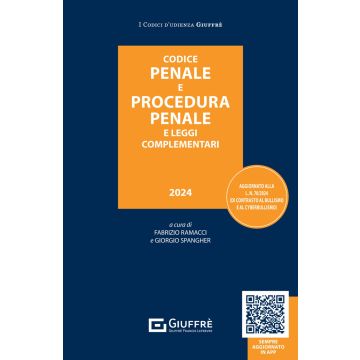 Codice Penale e Procedura Penale e leggi complementari 2024 (Codici d'Udienza)