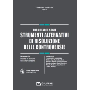 Formulario sugli strumenti alternativi di risoluzione delle controversie di marzio giuffrè 2024