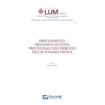 Procedimento, processo e giustizia procedurale nell'esercizio dell'autonomia privata