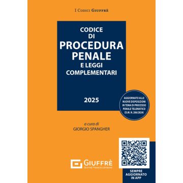 Codice di Procedura Penale e leggi complementari 2025 . Con QR Code (Codici Tascabili)