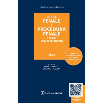 Codice penale e procedura penale e leggi complementari 2025 (Codici d'Udienza)