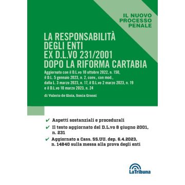 La responsabilità degli enti ex D.L.vo 231/2001 dopo la riforma Cartabia