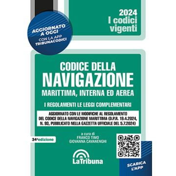Codice della navigazione vigente 2024 la tribuna