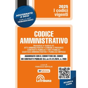 Codice amministrativo apr-2025 (Codici Vigenti). Con App Tribunacodici