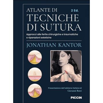 Atlante di tecniche di sutura. Approcci alle ferite chirurgiche e traumatiche e riparazioni estetiche 2/ed. (Kantor Jonathan - Piccin editore)