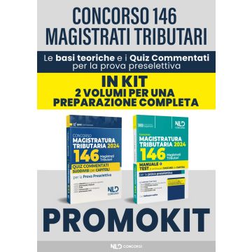 KIT concorso 146 Magistrati Tributari: Manuale + Quiz commentati suddivisi per capitoli per la prova preselettiva
