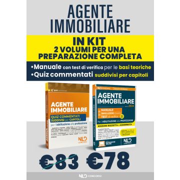 Kit Agente Immobiliare. Manuale + quiz commentati suddivisi capitolo per capitolo. Per l'abilitazione alla professione. Con espansione online