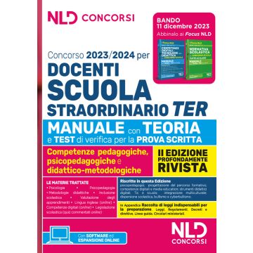 Concorso docenti scuola straordinario TER 2023-2024. Manuale con teoria e test di verifica per la prova scritta. Nuova ediz.