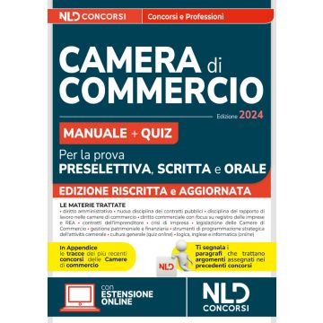 Concorsi Camera di Commercio: Manuale + Quiz per la prova preselettiva, scritta e orale