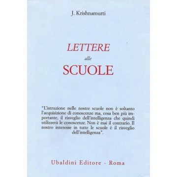 Lettere Alle Scuole - Krishnamurti Jiddu - Astrolabio - 9788834007464