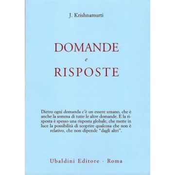 Domande E Risposte - Krishnamurti Jiddu; Turchi G.  - Astrolabio - 9788834007556