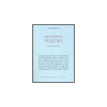 Riflessioni Sull'io - Krishnamurti Jiddu; Martin R.  - Astrolabio - 9788834015520