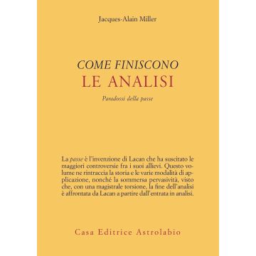 Come finiscono le analisi. Paradossi della passe