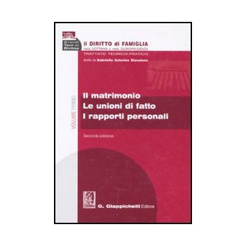 Il Diritto Di Famiglia Nella Dottrina E Nella Giurisprudenza. Trattato  Teorico-pratico  - Autorino Stanzione G.  - Giappichelli - 9788834817711