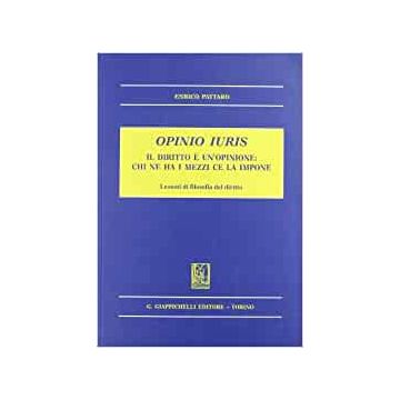Opinio iuris. Il diritto è un'opinione: chi ne ha i mezzi ce la impone. Lezioni di filosofia del diritto