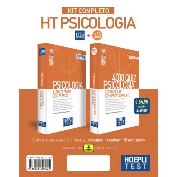 Hoepli test. Psicologia. Kit completo: Libro dI: Teoria con esercizi - 4000 Quiz con prove simulate. Con Contenuto online 2023
