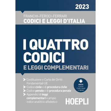 I quattro codici 2023 e leggi complementari
