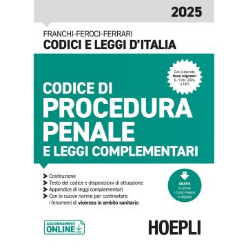 Codice di procedura penale e leggi complementari 2025. Con aggiornamenti online - Hoepli