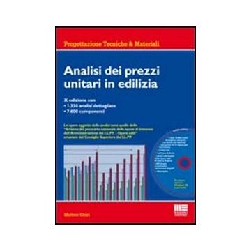 Analisi Dei Prezzi Unitari In Edilizia. Le opere oggetto delle analisi sono quelle dello “Schema del prezzario nazionale delle opere di interesse dell’Amministrazione dei LL.PP. - Opere edili” emanato dal Consiglio Superiore dei LL.PP.   