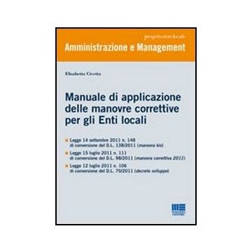 Manuale Di Applicazione Delle Manovre Correttive Per Gli Enti Locali