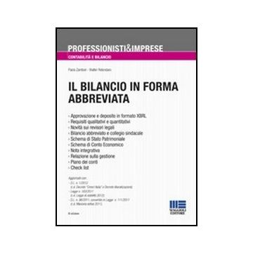 Il Bilancio In Forma Abbreviata 