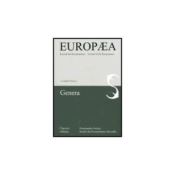 Europea. Journal Des Europeanistes-journal Of The Europeanists (2003) Vol. 1-2. Genera.