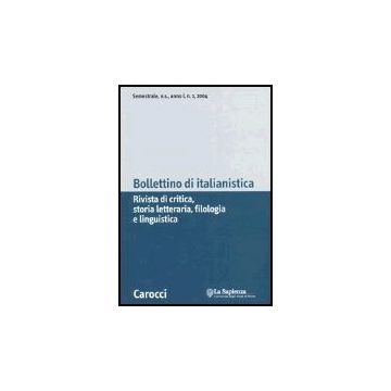 Bollettino Di Italianistica N. 1/04 Linguistica (2004)