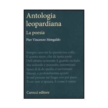 Antologia Leopardiana. La Poesia