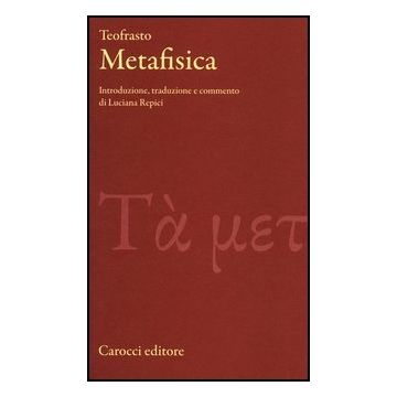Metafisica. Testo Greco Originale A Fronte