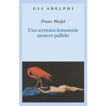 Una scrittura femminile azzurro pallido