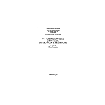 Vittorio Emanuele Giuntella: Lo Storico, Il Testimone - Anastasia - Franco Angeli - 9788846414250
