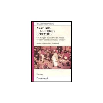 Anatomia Del Giudizio Operativo - Abercrombie Jane - Franco Angeli - 9788846450654